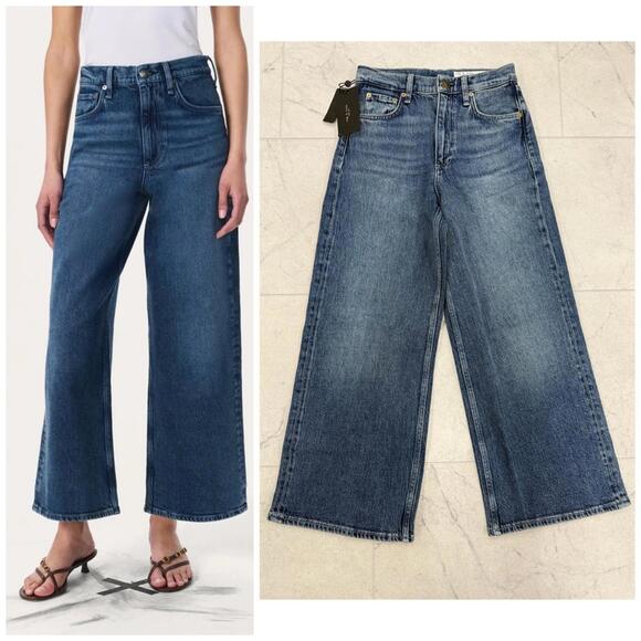 rag & bone Denim - (RR-2) Rag & Bone The Andi High-Rise Ankle Wide Leg